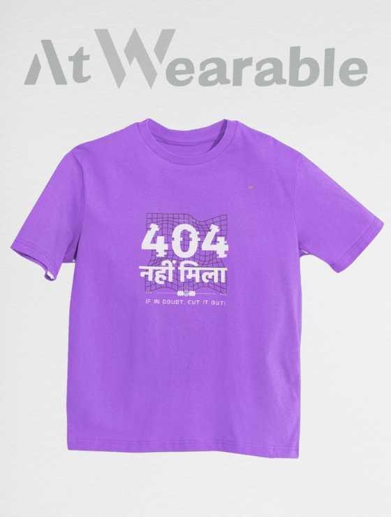 404 Nahi Mila Unisex Oversized Tshirt