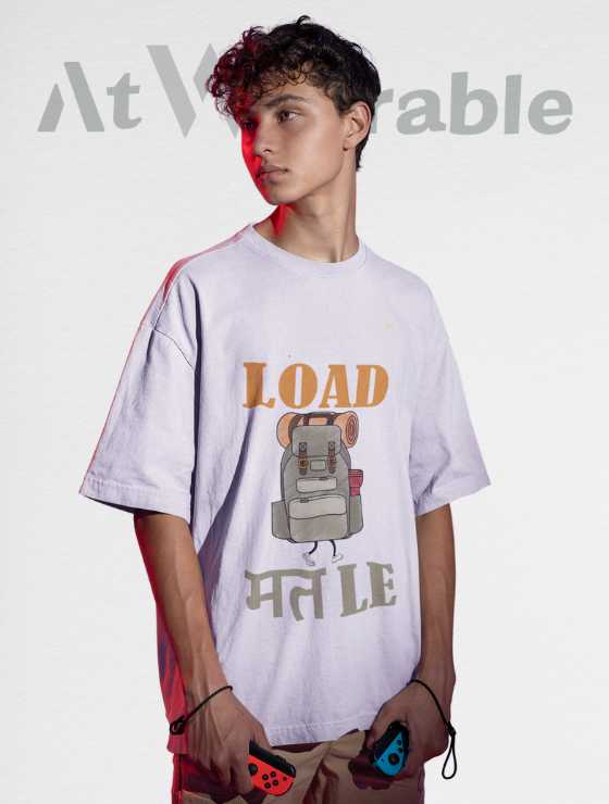 Load Mat Le Unisex Oversized T-shirt