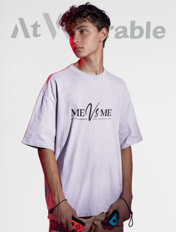 Me Vs Me Unisex Oversized T-shirt