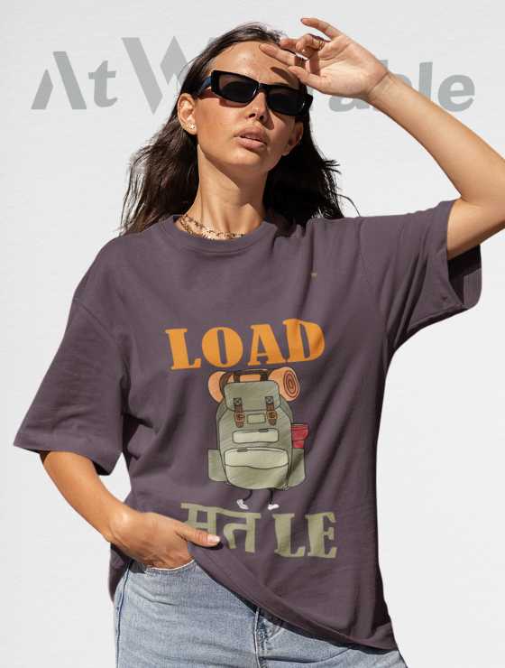 Load Mat Le Unisex Oversized T-shirt