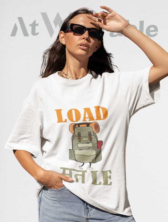 Load Mat Le Unisex Oversized T-shirt