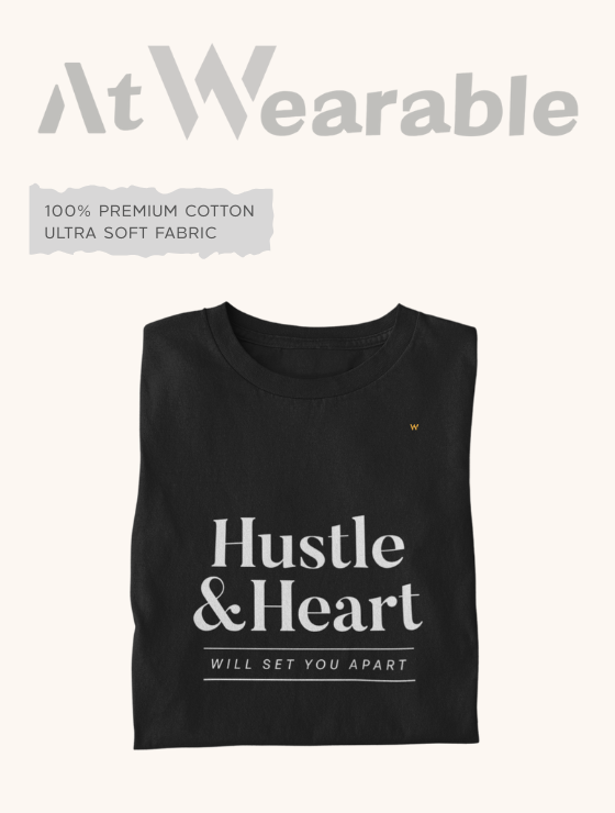 HUSTLE & HEART – Classic-Fit Unisex T-Shirt
