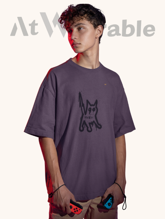 MEOW – Unisex Oversized T-Shirt