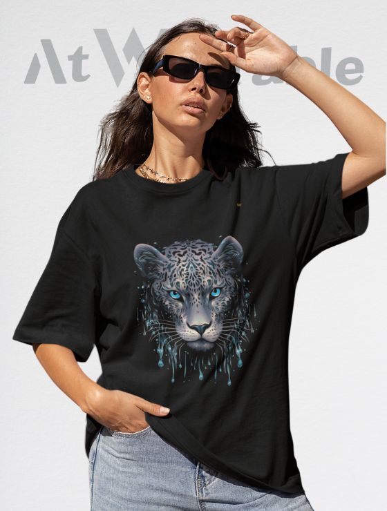 LEOPARD FACE – Unisex Oversized T-Shirt