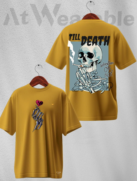 Till Death Unisex Oversized T-shirt