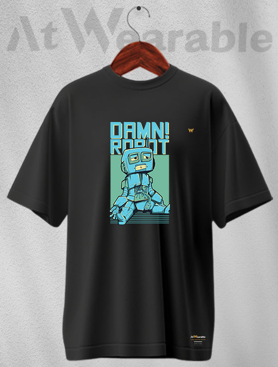Robot Unisex Oversized T-shirt