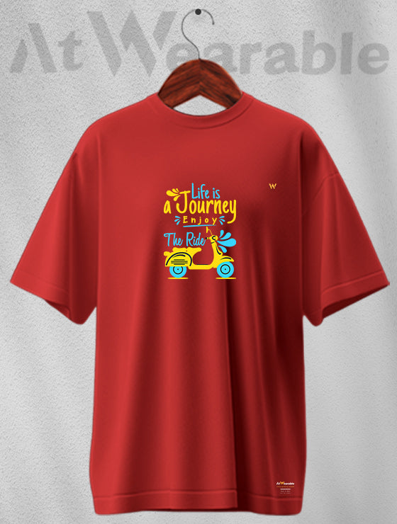 Life Is Journey Unisex Oversized T-shirt