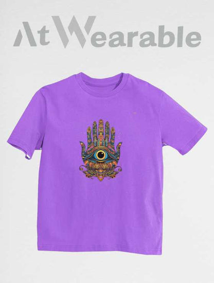 Hamsa Hand Pattern 2 Unisex Oversized T-shirt