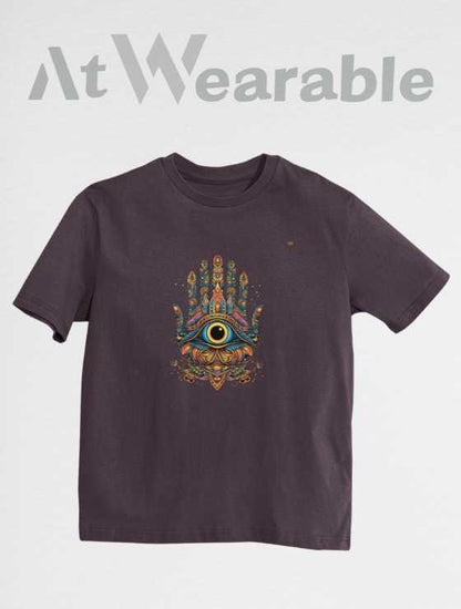 Hamsa Hand Pattern 2 Unisex Oversized T-shirt