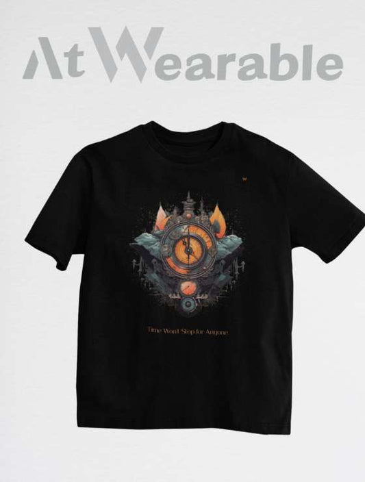 Time Won't Stop For Anyone – Unisex Oversized T-Shirt