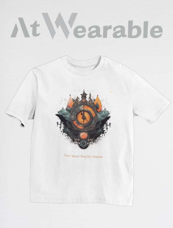 Time Won't Stop For Anyone – Unisex Oversized T-Shirt
