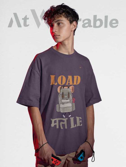 Load Mat Le Unisex Oversized T-shirt