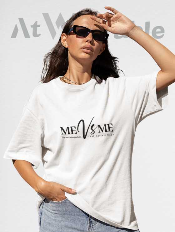 Me Vs Me Unisex Oversized T-shirt