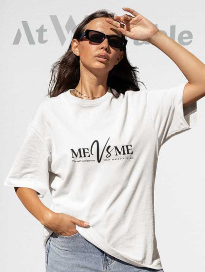 Me Vs Me Unisex Oversized T-shirt