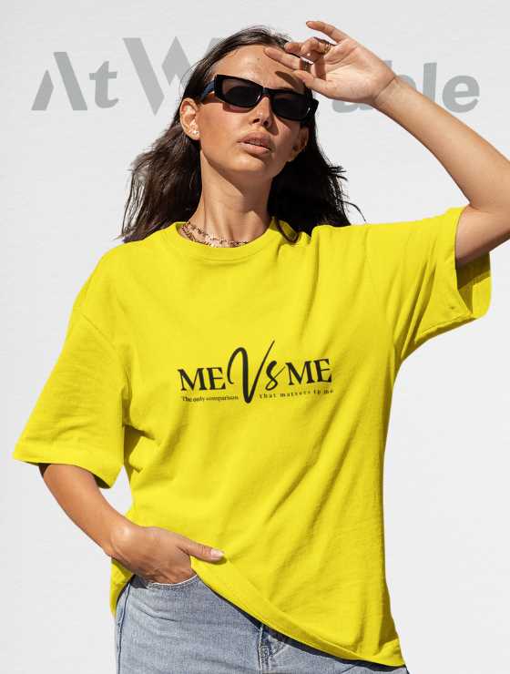 Me Vs Me Unisex Oversized T-shirt