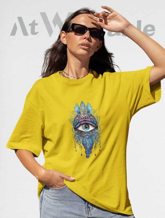 Hamsa Hand Unisex Oversized Tshirt