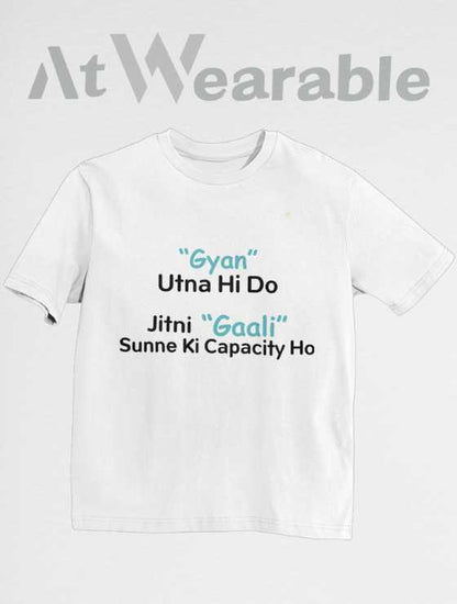 Gyan Aur Gaali Unisex Oversized T-shirt