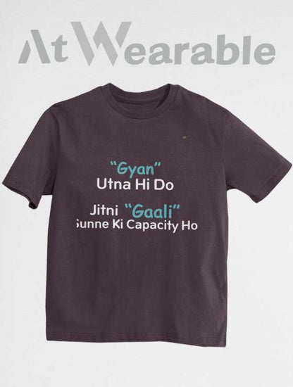 Gyan Aur Gaali Unisex Oversized T-shirt
