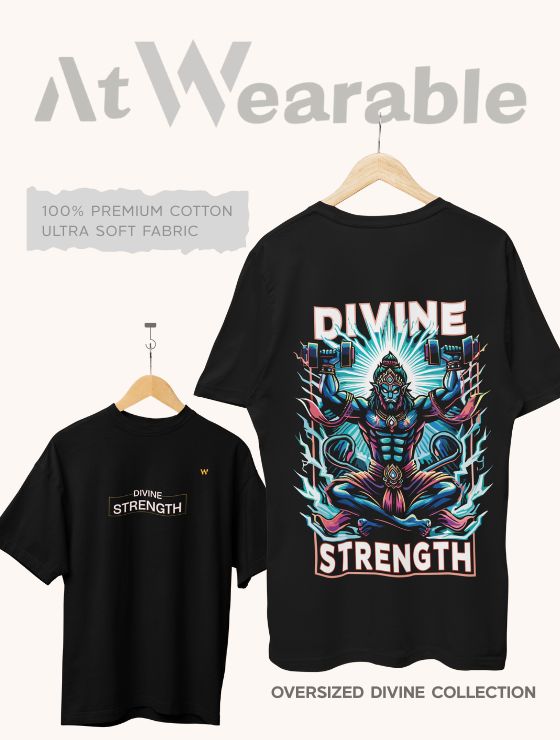DIVINE STRENGTH – Unisex Oversized T-Shirt