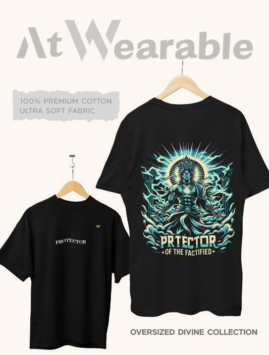 PROTECTOR OF THE FACTIFIED – Unisex Oversized T-Shirt