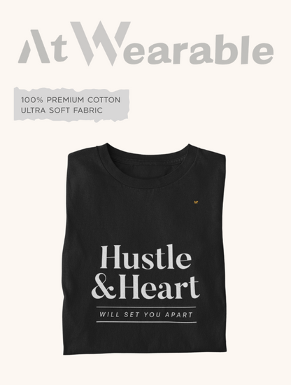 HUSTLE & HEART – Classic-Fit Unisex T-Shirt