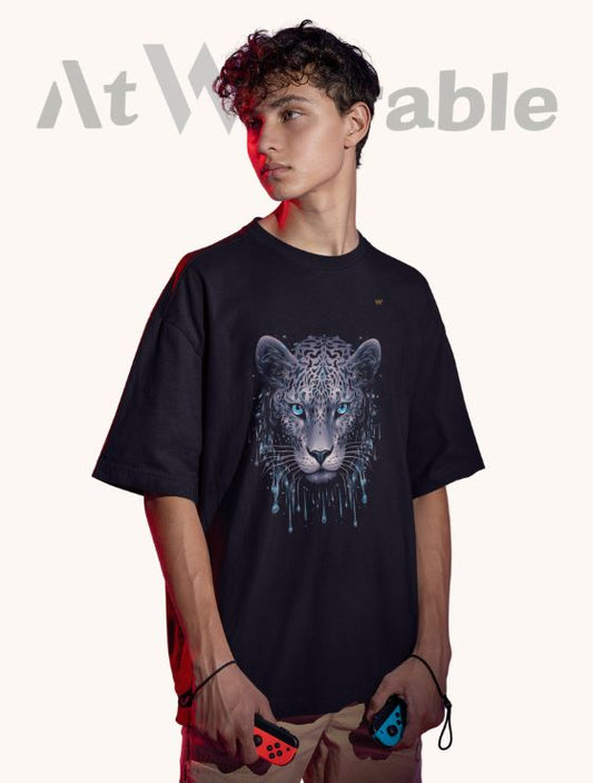 LEOPARD FACE – Unisex Oversized T-Shirt