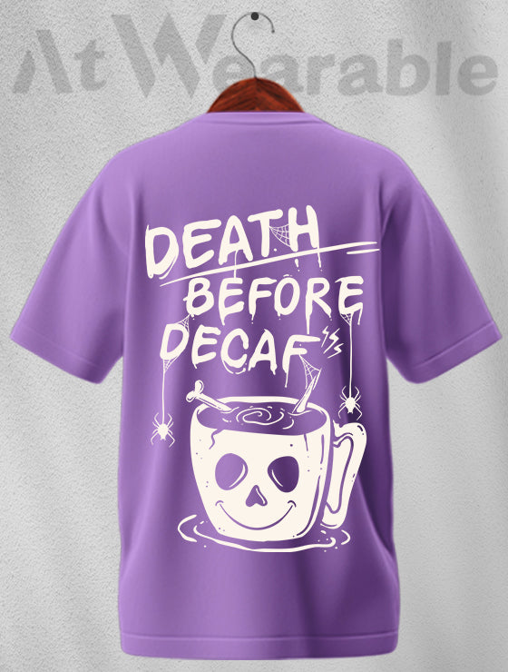 Death Coffee Unisex Oversized T-shirt