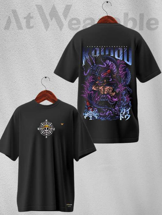 Kaidou Graphic Printed Unisex Oversized T-shirt