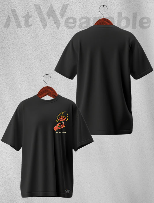 Rose Unisex Oversized T-shirt