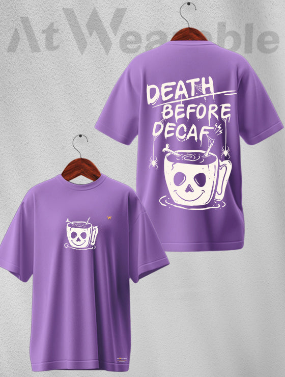 Death Coffee Unisex Oversized T-shirt
