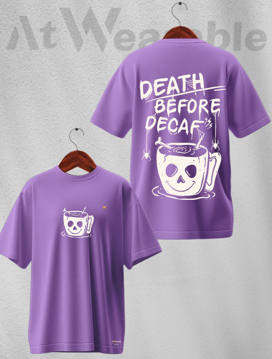 Death Coffee Unisex Oversized T-shirt