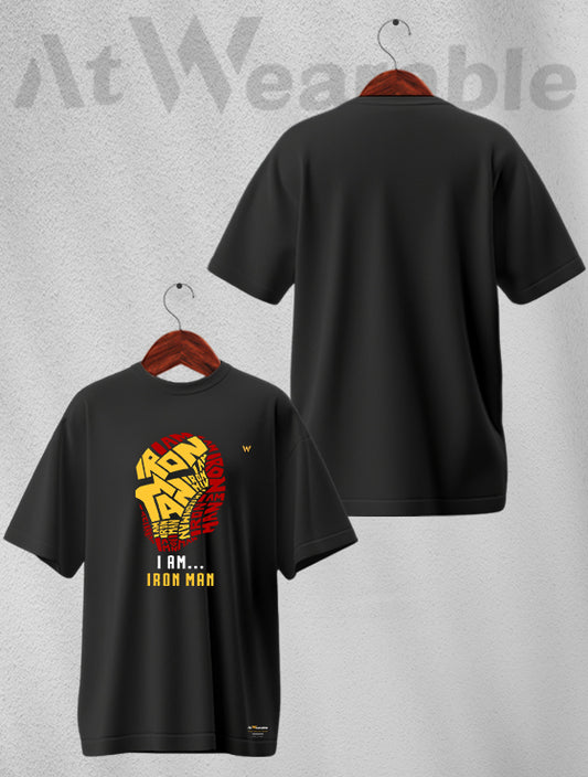Iron Caligrama Unisex Oversized T-shirt