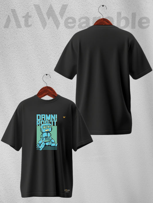 Robot Unisex Oversized T-shirt