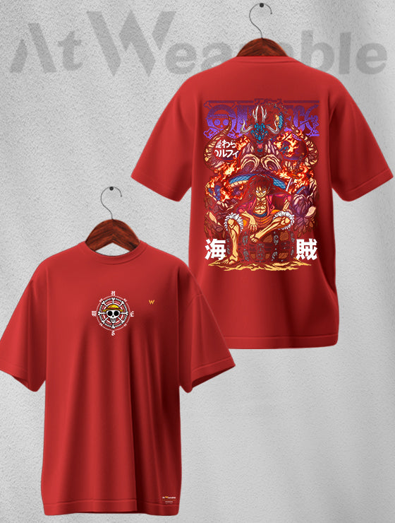 One Piece Graphic Printed Unisex Oversized T-shirt