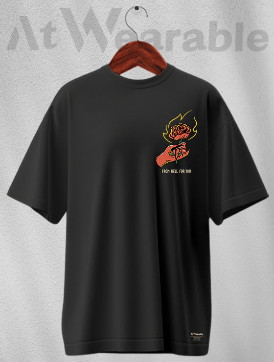 Rose Unisex Oversized T-shirt