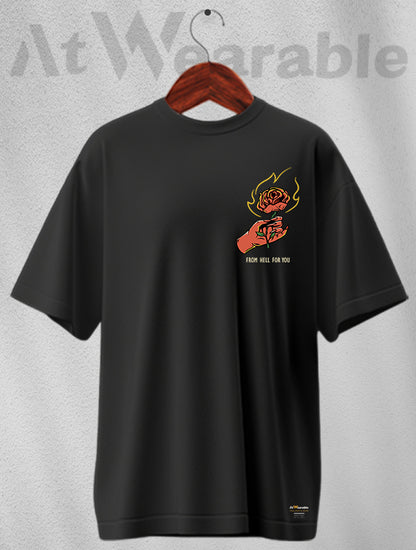 Rose Unisex Oversized T-shirt