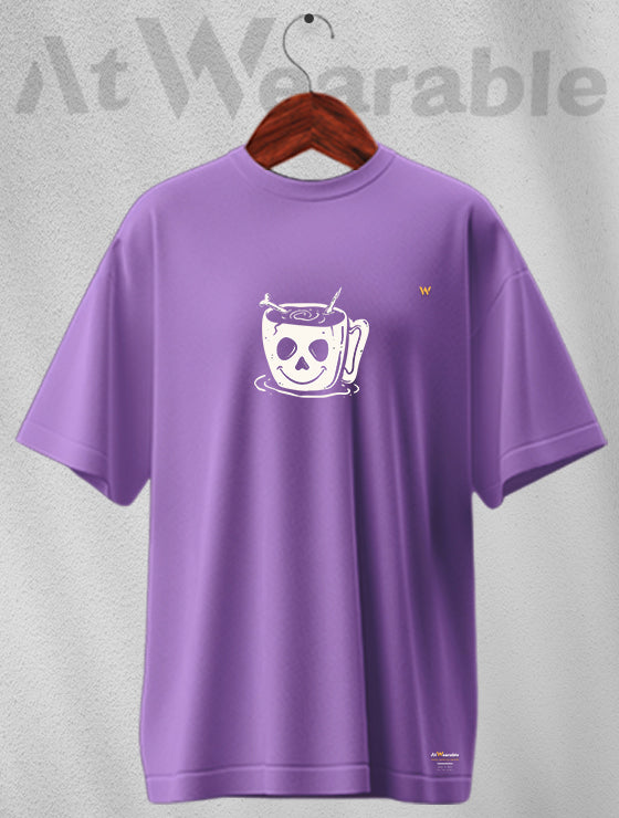 Death Coffee Unisex Oversized T-shirt