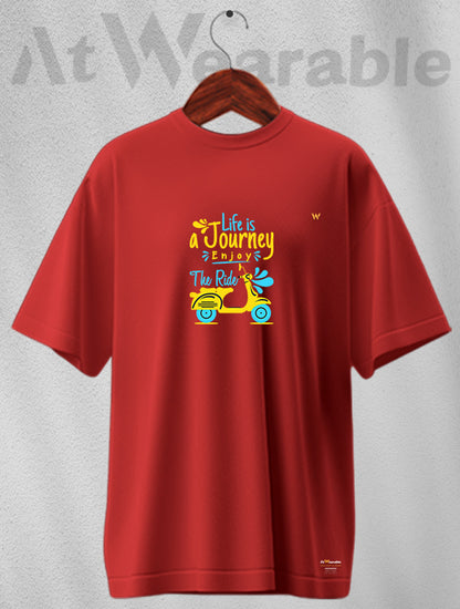 Life Is Journey Unisex Oversized T-shirt